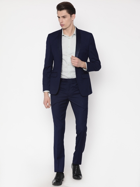 

Parx Men Blue Single-Breasted Urban Fit Party Suit