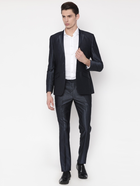 

Parx Men Blue Single-Breasted Urban Fit Formal Suit