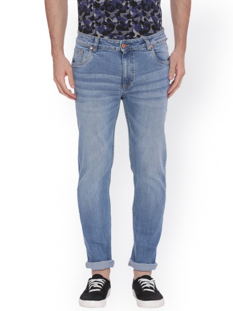

Blue Saint Men Blue Smart Slim Fit Mid-Rise Clean Look Jeans