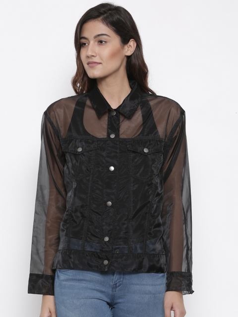 

FOREVER 21 Women Black Solid Tailored Jacket