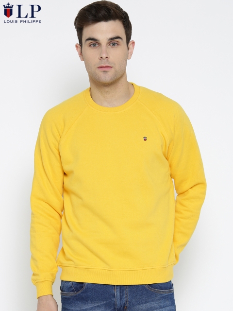 

Louis Philippe Sport Men Yellow Solid Sweatshirt