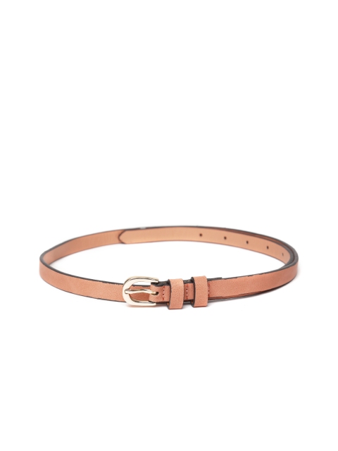 

FOREVER 21 Women Peach-Coloured Solid Belt