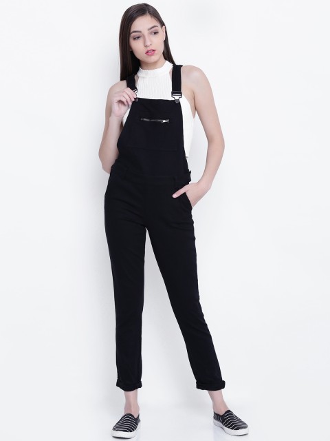 

FOREVER 21 Black Denim Dungarees