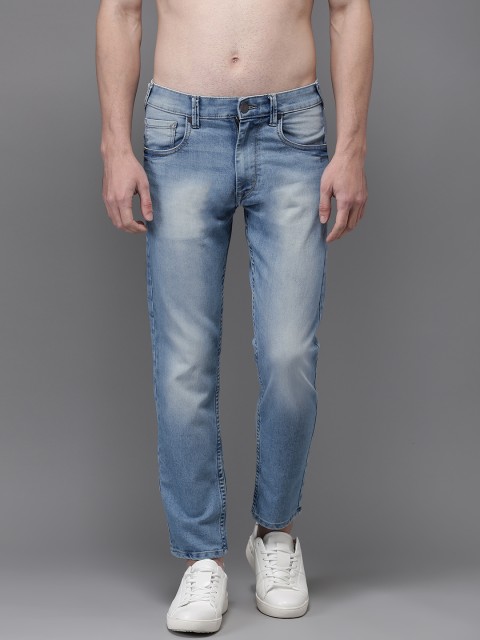 

Moda Rapido Men Blue Slim Fit Mid-Rise Clean Look Cropped Stretchable Jeans