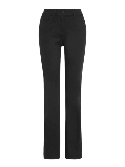 

next Women Black Bootcut Mid-Rise Clean Look Stretchable Jeans