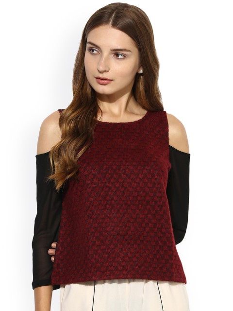 

Soie Women Maroon Solid Top