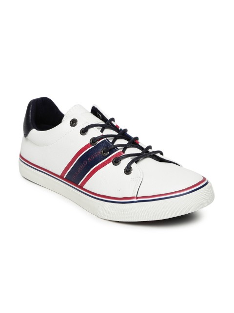 

U.S. Polo Assn. Men White Sneakers, Off white