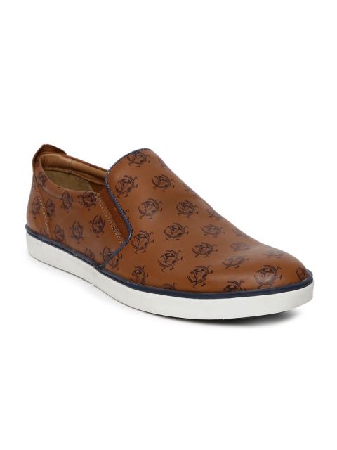 

U.S. Polo Assn. Men Brown Printed Slip-On Sneakers