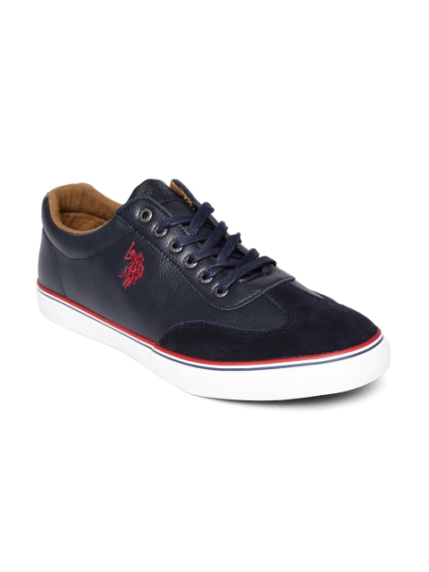 

U.S. Polo Assn. Men Navy Ollie Sneakers, Navy blue