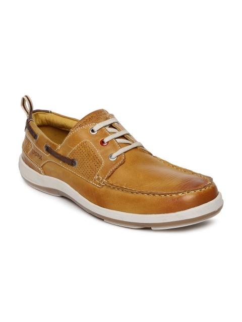 

U.S. Polo Assn. Men Tan Brown Marshell Leather Sneakers