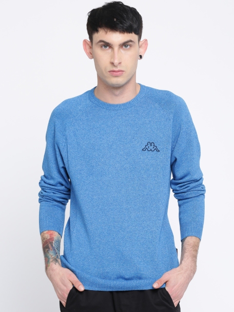 

Kappa Men Blue Solid Pullover