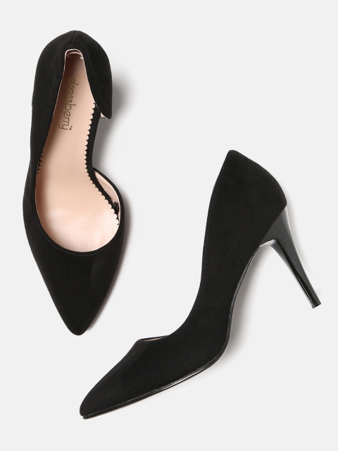 

DressBerry Women Black Solid Pumps