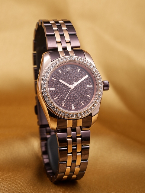

DressBerry Women Purple & Gold Analogue Watch