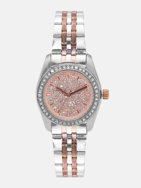 

DressBerry Women Peach-Coloured Embellished Analogue Watch MFB-PN-WTH-5920L