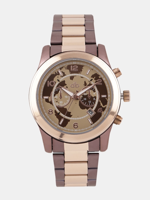 

DressBerry Women Beige & Brown Analogue Watch