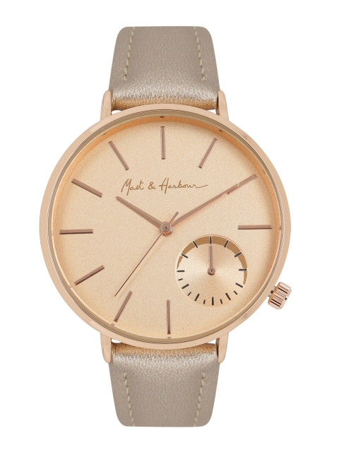 

Mast & Harbour Unisex Gold-Toned Analogue Watch MFB-PN-SNT-C18