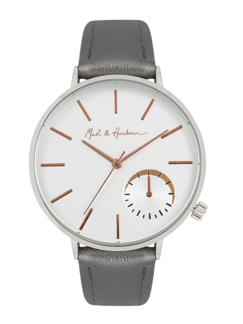

Mast & Harbour Unisex Silver-Toned Analogue Watch MFB-PN-SNT-C18