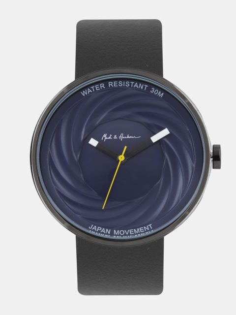 

Mast & Harbour Unisex Navy Blue Analogue Watch
