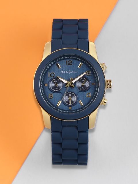

Mast & Harbour Men Navy Blue Analogue Watch MFB-PN-LW5930S