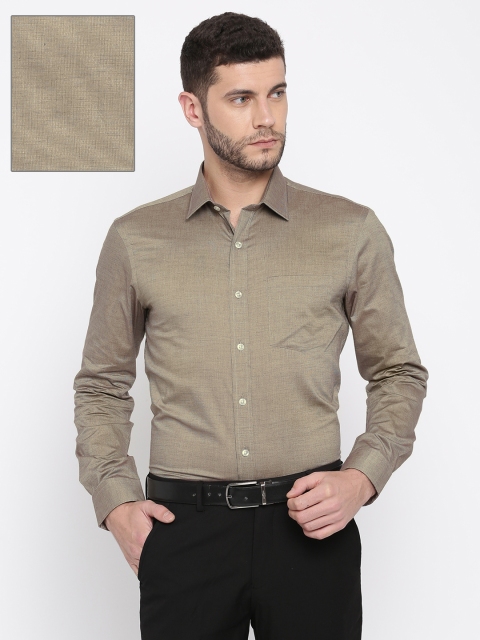 

Arrow Men Coffee Brown Solid Slim Fit Formal Shirt