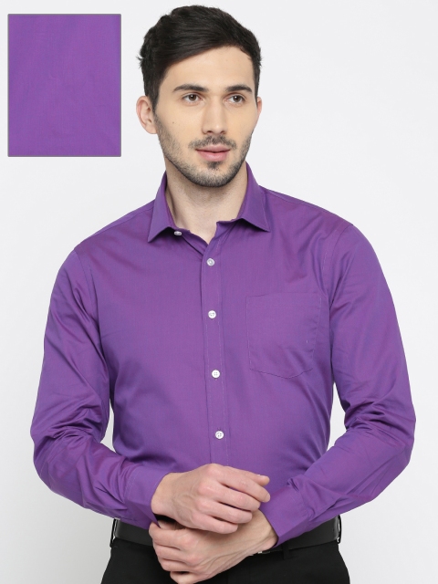 

Arrow Men Purple Slim Fit Solid Formal Shirt