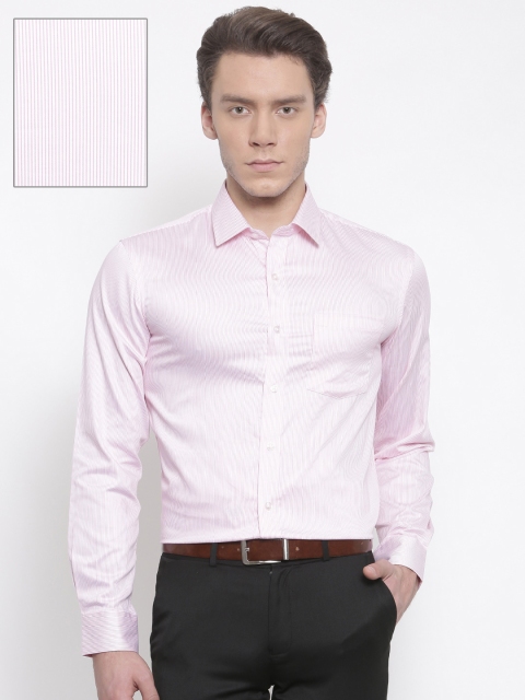 

Arrow Men Pink Premium Slim Fit Striped Formal Shirt