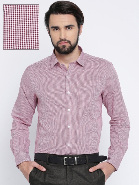 

Arrow Men Red & White Slim Fit Checked Formal Shirt
