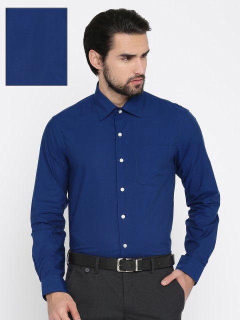 

Arrow Men Navy Blue Slim Fit Solid Formal Shirt