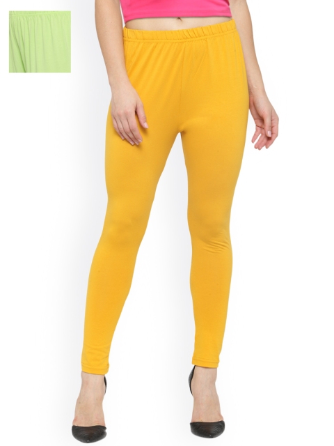 

Laabha Pack of 2 Ankle-Length Leggings, Yellow