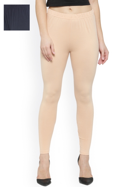 

Laabha Pack of 2 Ankle-Length Leggings, Beige
