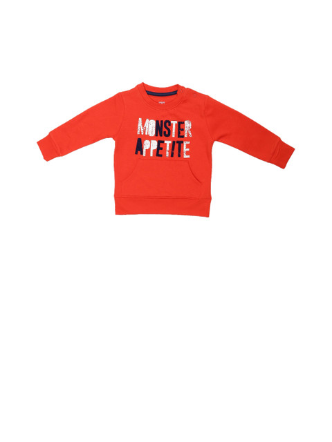 

MINI KLUB Boys Red Printed Sweatshirt