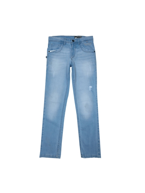 

Gini and Jony Boys Blue Regular Fit Mid-Rise Low Distress Jeans