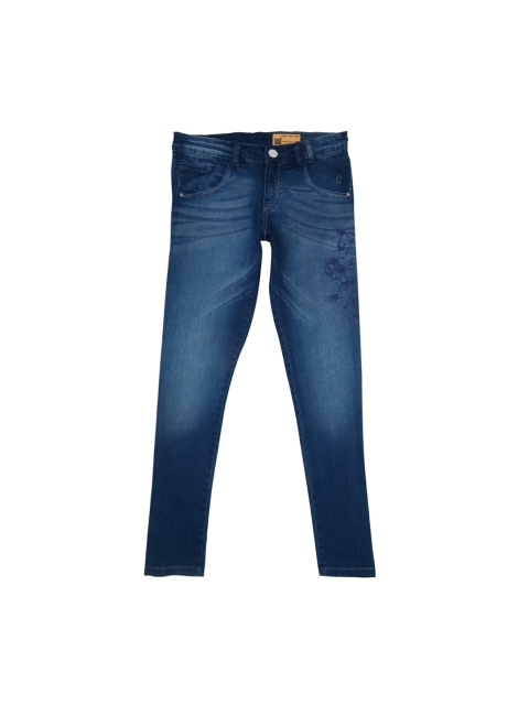 

Gini and Jony Girls Blue Regular Fit Mid-Rise Clean Look Jeans