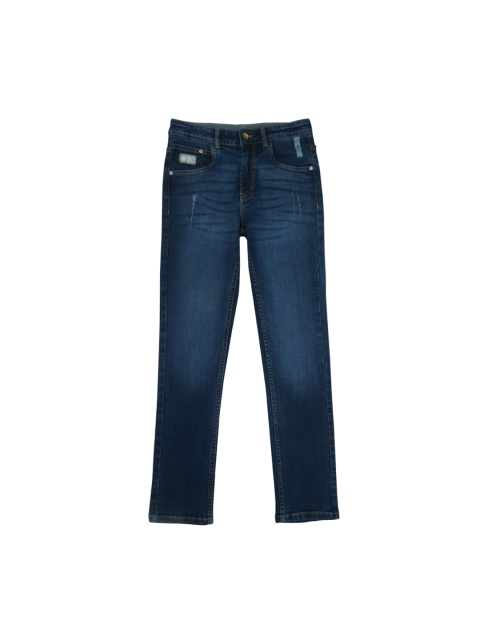 

Gini and Jony Boys Blue Regular Fit Mid-Rise Clean Look Stretchable Jeans