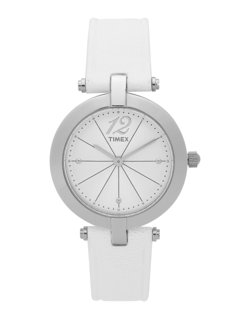 

Timex Women Silver-Toned Analogue Watch TW000Z204