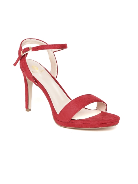 

Carlton London Women Red Solid Slim Heels