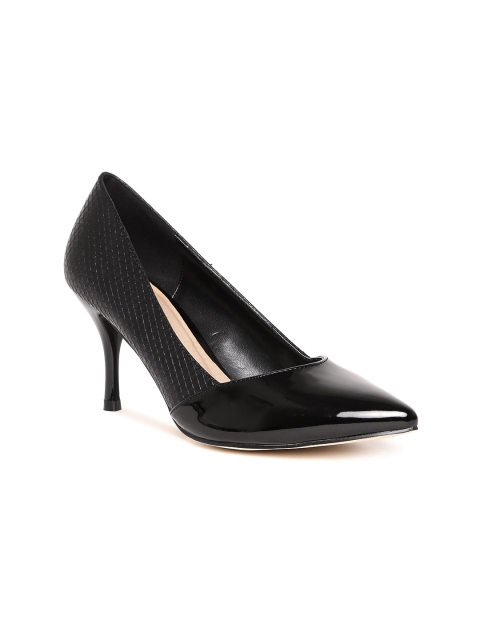 

Carlton London Women Black Animal Textured Pumps
