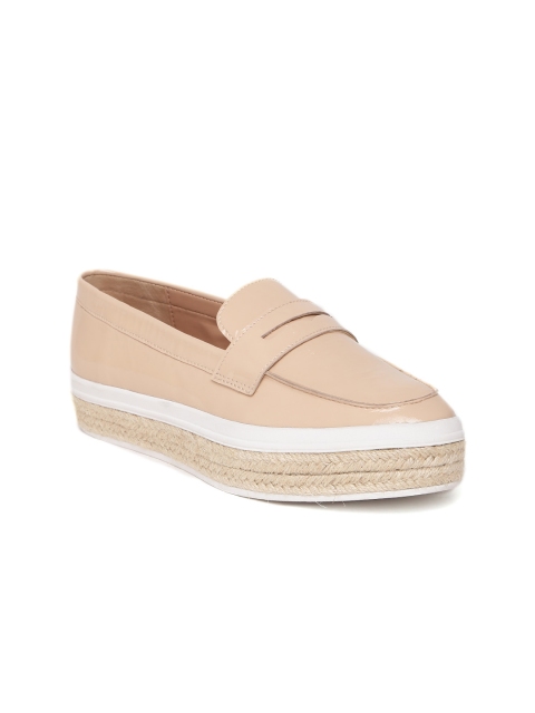 

Carlton London Women Nude-Coloured Leather Loafers
