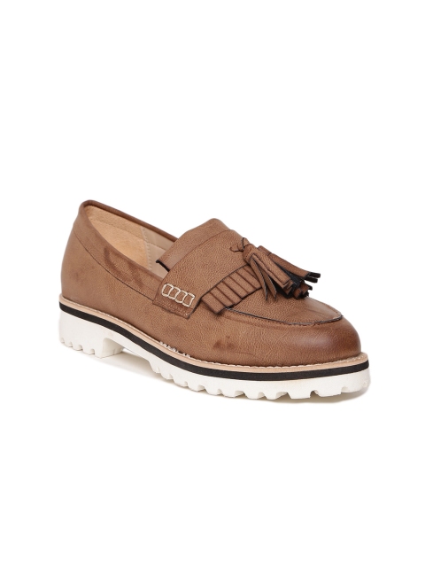 

Carlton London Women Brown Tassel Loafers