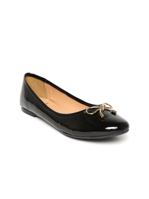 

Carlton London Women Black Solid Ballerinas