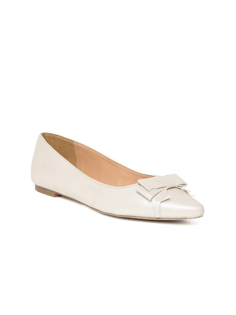 

Carlton London Women Beige Solid Ballerinas