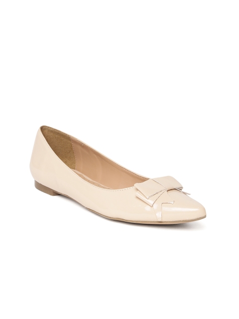 

Carlton London Women Beige Solid Ballerinas