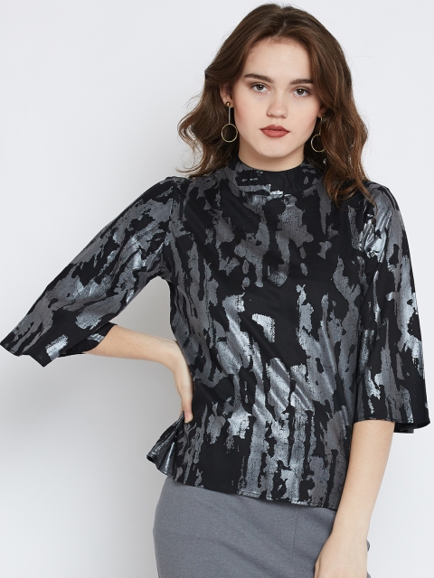 

Marie Claire Women Black Printed Top