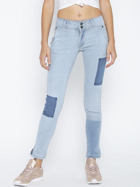 

Pepe Jeans Women Blue Regular Fit Mid-Rise Clean Look Stretchable Jeans
