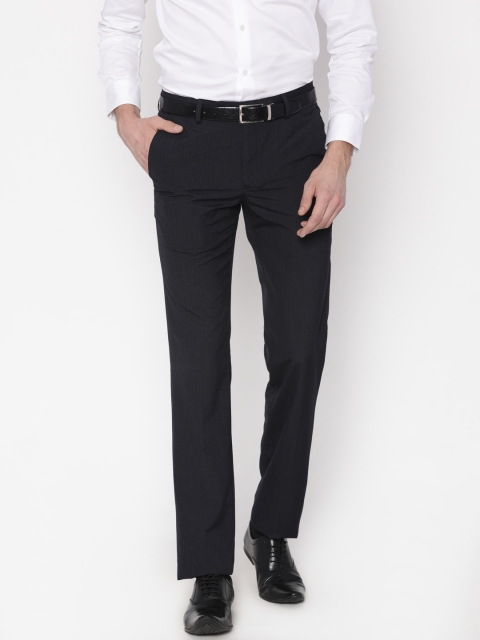 

University of Oxford by People Men Grey Custom Regular Fit Formal Trousers