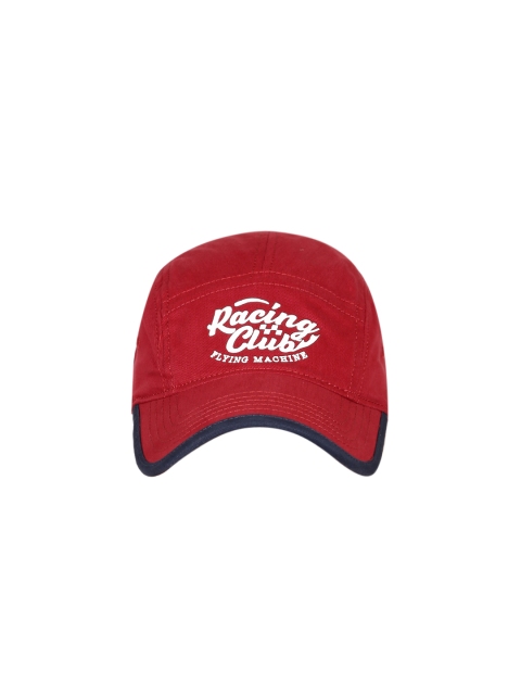 

Flying Machine Men Red Printed Baseball Cap