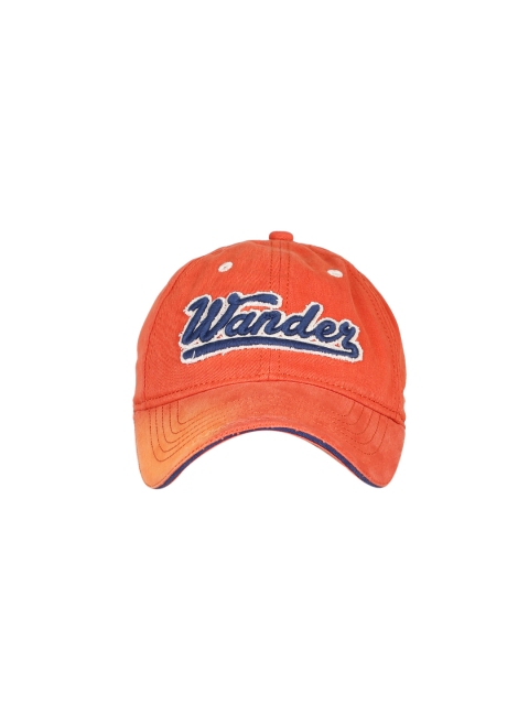 

Flying Machine Men Orange Solid Baseball Cap