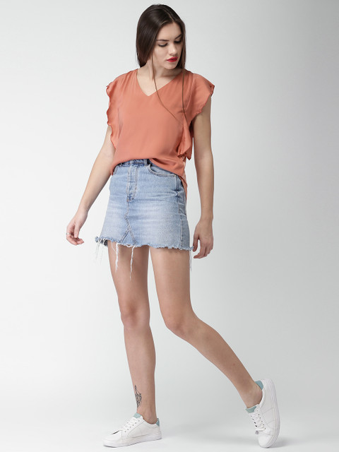 

Mast & Harbour Women Pink Solid Top