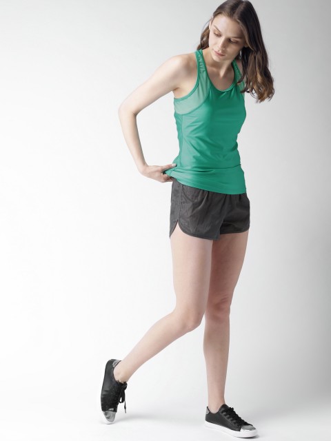 

Mast & Harbour Women Green Solid Tank Top