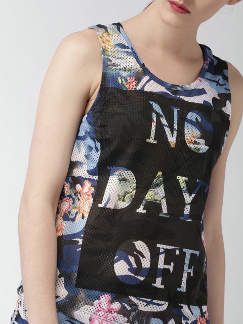

Mast & Harbour Women Black Printed Top
